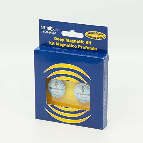 Serenity2000 Deep Magnetic Therapy Spot Magnet Kit - Contains Two Powerful Magnets, 5000 Gauss Per Magnet