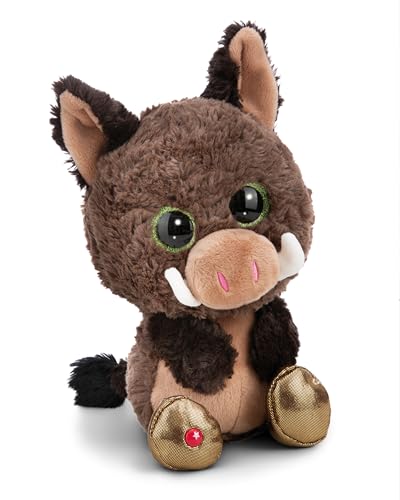 NICI GLUBSCHIS Wildschwein Kuscheltier Truffle Fluffle 15cm braun - Stofftier aus weichem Plüsch, niedliches Plüschtier zum Kuscheln und Spielen, für Kinder & Erwachsene, tolle Geschenkidee - 61773