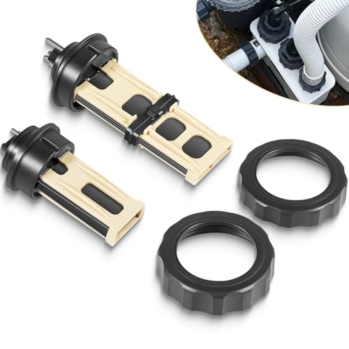 13043 Titanium Electrode & 12875 ECO Electrodes Replacement Parts Kit Fit for Intex Krystal Clear Sand Pump & Saltwater Pool Chlorine System ECO20110-2 26377EH 26679EG for Pools Up to 15K Gal