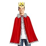 ♊Matériaux fiables : le roi pour adulte dispose d'un tissu polaire court qui est extensible, confortable, inodore, résistant à l'usure et respirant. Le tissu met en valeur le design élégant et les couleurs riches du costume. Le costume vous fait ressembler et vous sentir comme un vrai roi.