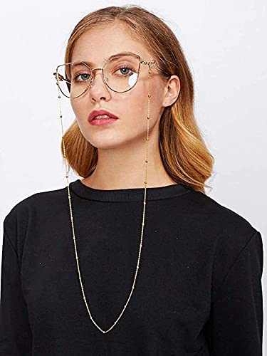 AllenCOCO Glasses Chain, Eyeglass Strap For Women Sunglasses - 14K Gold Eyeglasses Chain, Eye Glasses Holders Around Neck3