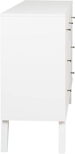 Miniatura 10 de Prepac Milo Mid-Century Modern 7 Drawer Double Dresser for Bedroom, Wide Chest of Drawers, Contemporary Bedroom Furniture, 16" D x 52.5" W x 33.75"