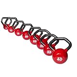 Body-Solid Vinyl-Coated Kettlebells Set, 5-30 Pounds