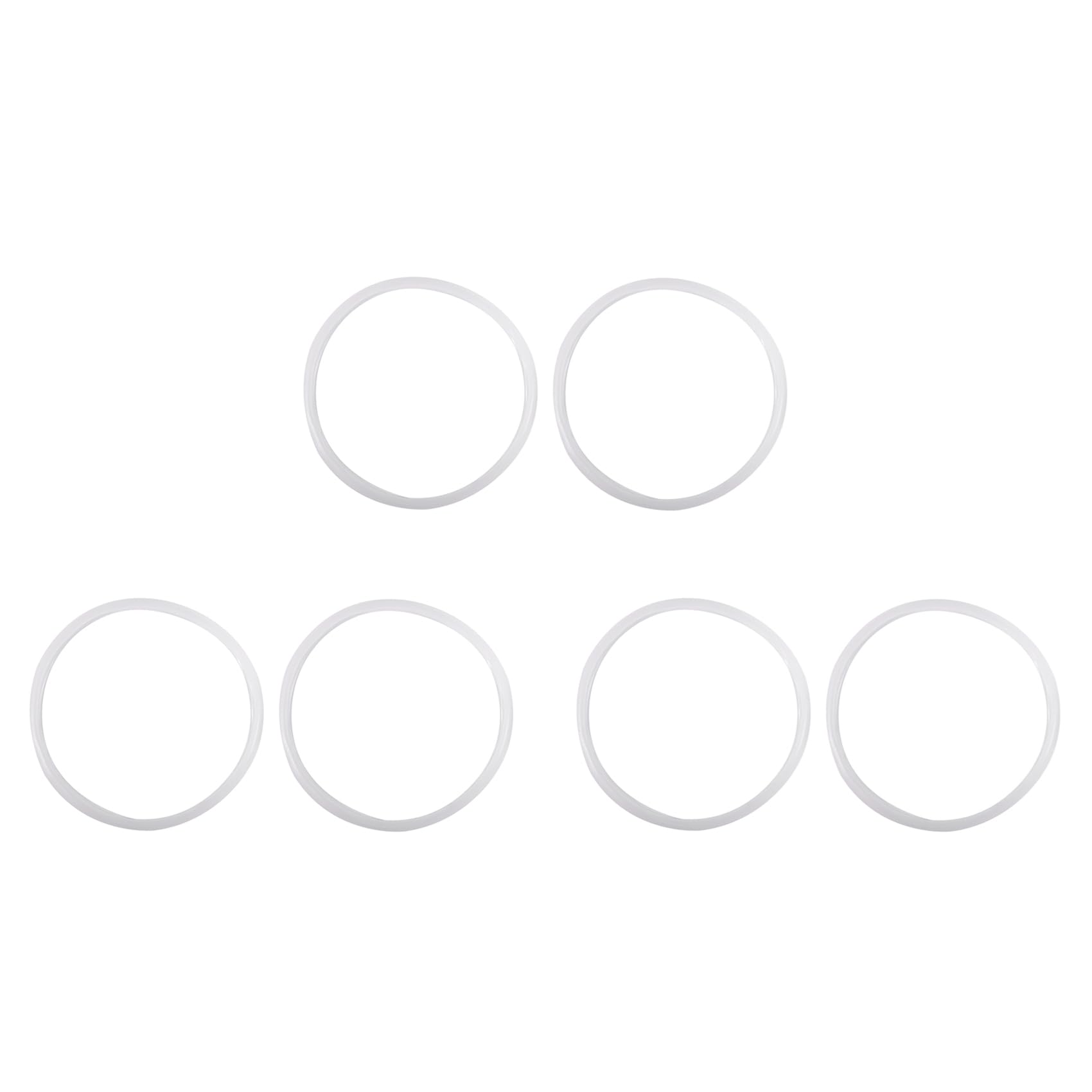 Hndhbfgrt 6 Pcs Rubber Gasket Seal Ring 20cm Inner Dia for 4L Pressure Cooker