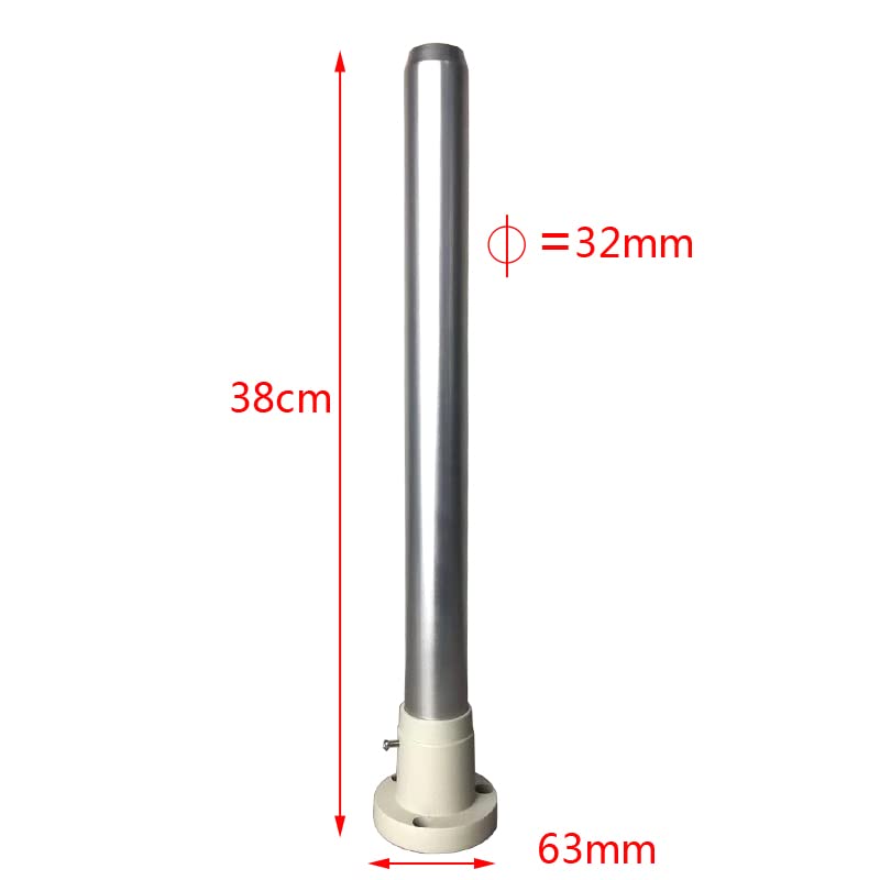 DIA 32 mm metallo fisso microscopio supporto staffa asta asta pilastro per microscopio binoculare trinoculare stereoscopio (colore: bianco)
