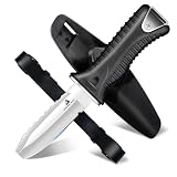 DRAGON RIOT Dive Knife with Sheath & Leg Straps Saltwater, Ultra Sharp Diving Knife with Knife...