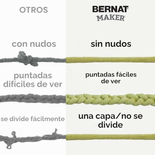 Hilo Bernat Maker Soft crema de 500g ideal para tejer amigurumis 4