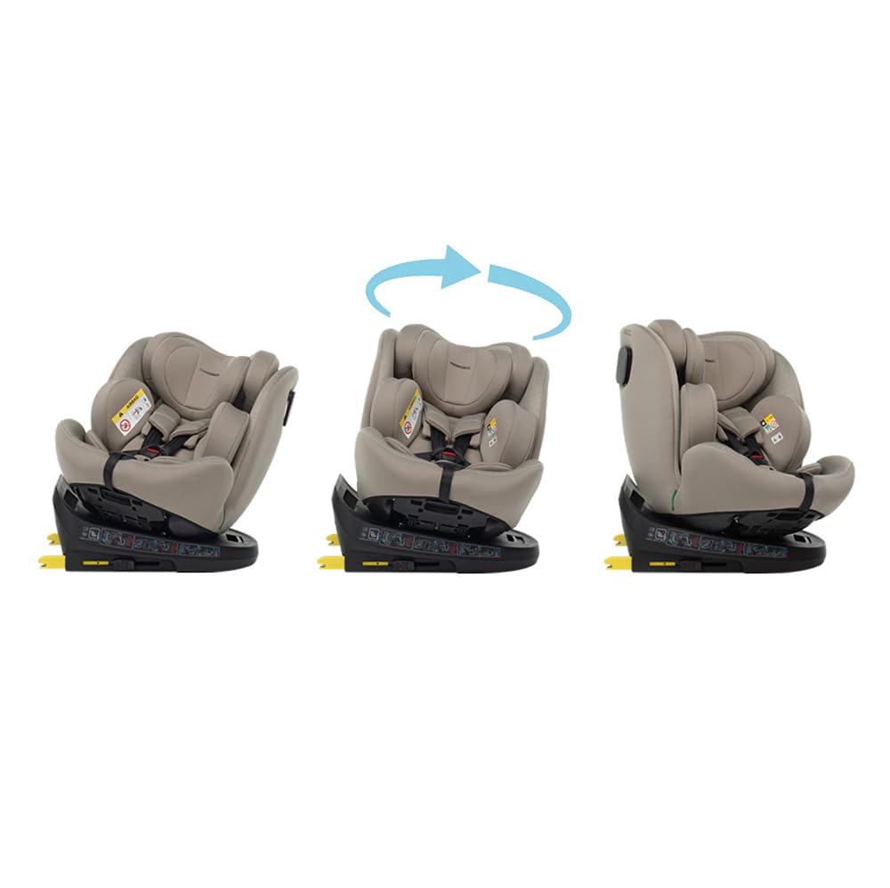 Foppapedretti Circle I-Size - Asiento de coche para 0-12 años, color carbono