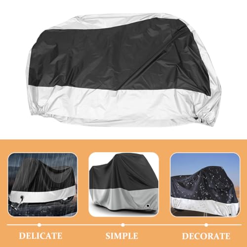 Housse de moto imperméable bâche de protection extérieure coupe-vent pour motos légères - 3
