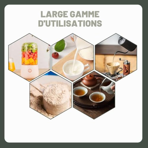 VEGOATY Lot de 2 shakers protéinés en verre de qualité supérieure - 500 ml - Bouteille en verre sans BPA - Shaker durable en verre - Sans goût et étanche - Pour protéines et sportget – vue 6