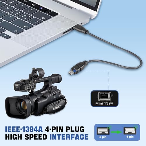 image for LBSC 4 pin to 4 pin Firewire Cable iLink DV Cable Firewire 400 IEEE 13