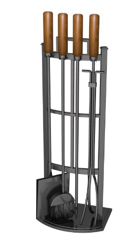 Panacea Products 15037 5PC Fireplace Tool Set, Green