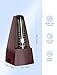 Linrax M2 Mechanical Metronome for Piano Guitar Bass Ukulele Drum Violin Cello Saxophone Trumpet and Other Musical Instruments, Track Tempo and Beat, Loud Sound, High Precision, Wood Grain