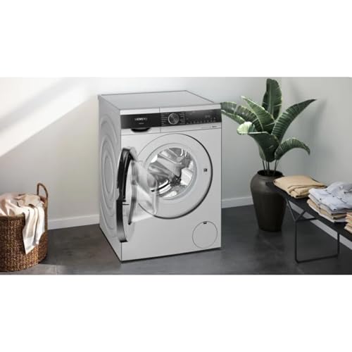 Image of Siemens 8kg 5 Star Stain Treatment Fully Automatic Front Load Washing Machine with Built in Heater (WG34A20SIN, Pretreatment Function & Hygiene Program and 5 Star Inverter, Silver)