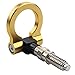 Dewhel JDM Aluminum Track Racing Front Rear Bumper Car Accessory Auto Trailer Ring Eye Towing Tow Hook Kit Gold Screw On For BMW 1 3 5 Series X5 X6 E36 E39 E46 E82 E90 E91 E92 E93 E70 E71 MINI Cooper