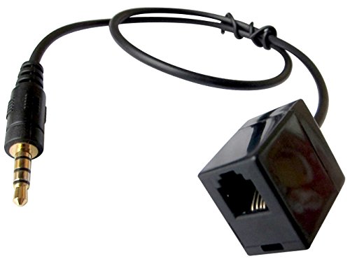 VoiceJoy Female RJ9/RJ22 Headset to Male 3.5mm Mobile Phone Adapter - Convert RJ9 Headphone to Cell Phone & Most Android Phones with 3.5mm Jack