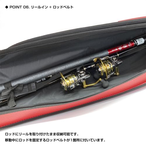 プロックス(PROX) グラヴィスロッドケース リールイン) 138/ブラック PX6932K 7枚目