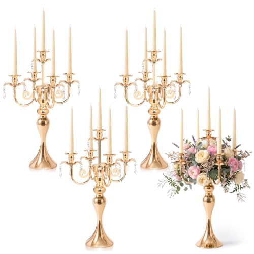 20.3'' Tall 5 Arm Candelabra Centerpiece for...
