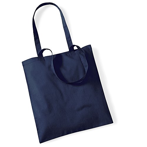 Westford Mill - Baumwoll-Tragetasche mit langen Henkeln One Size,Graphite Grey