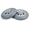 Rolstoelwielvervanging 14 inch, Achterwiel voor Elektrische Rolstoel, Niet-pneumatisch Massief Wiel, 17 mm Lager, 1 Paar…