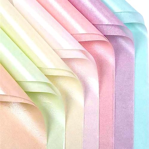 MAARA 35 Sheets Tissue Paper for Wrapping Gifts, 50X35CM Metallic Pearlescent Wrapping Tissue Paper Sheets, Shimmer Gift Wrap Tissue Paper Sheets for Packaging Gift Bags