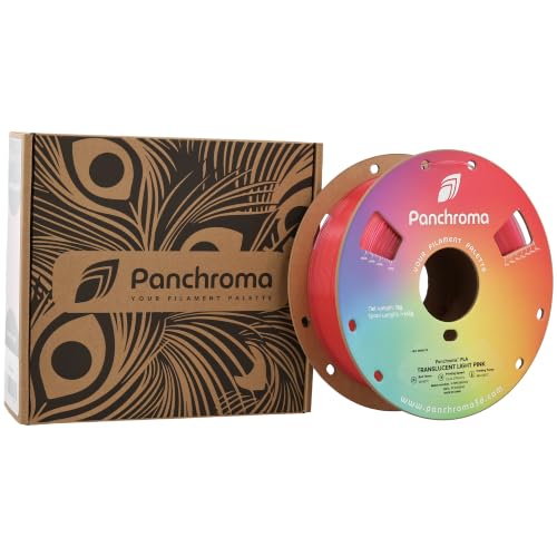 Image of Polymaker Panchroma Translucent PLA Filament 1.75mm, 1kg, Light Pink | Neatly Wound, Semi Transparent PLA, Easy Print & Smooth Feeding, Compatible with Bambu Lab & Most 3D Printers