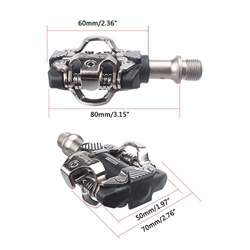 Heroneo Mountain Bike Pedals, Mtb Pedals, Non-Slip Dual Sided Lightweight Aluminum Alloy, Self-Locking Cycling Bike Platform Pedals For Bmx Mtb 9/16" (Black) #TOP6