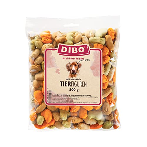 DIBO Tier-Figuren - der schmackhafte Hundekeks für zwischendurch - schonend zubereiteter Hundekeks für ihren Hund - 500g Beutel