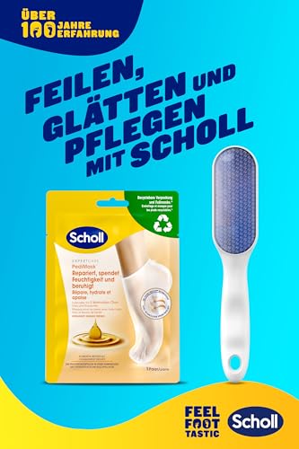 Scholl Nano Glas Fussfeile und Hornhautentferner - Komfortable, sanfte Entfernung von harter Haut und Hornhaut