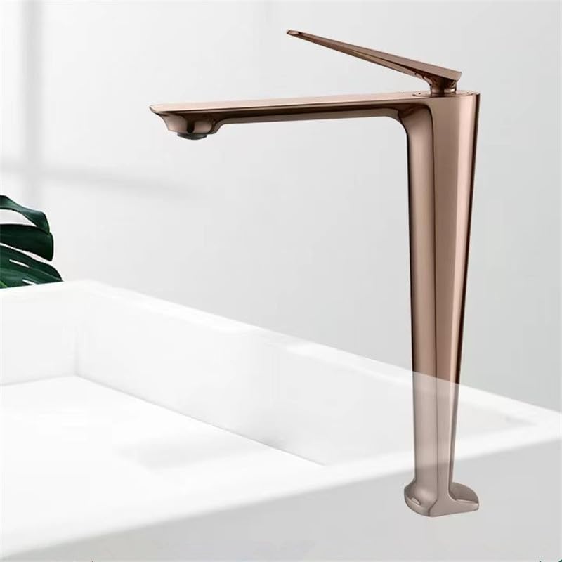 Mitigeur de lavabo haut pour robinet de salle de bain moderne noir