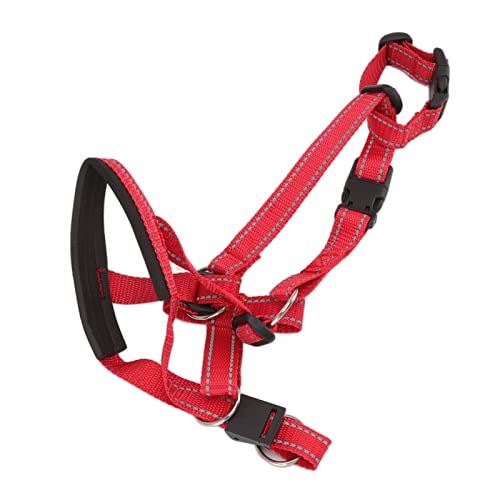 Yosoo Health Gear Hundekopfkragen Kopfhalter für Hunde Mündungsmündungsabgeeignetes Anti -Buckel -Gurt mit Weichem Nylonmaterial für Sichere Bequeme Spaziergänge Kontrollbisskraft (L)