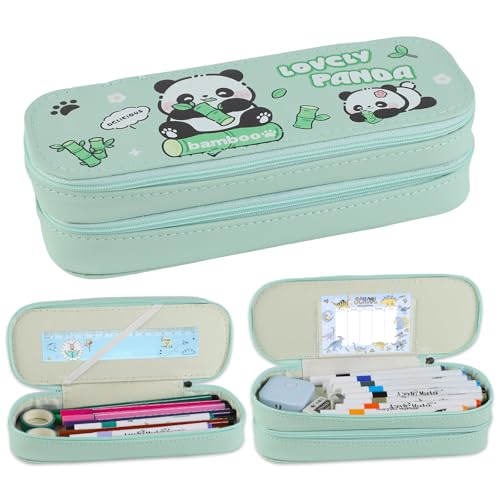 GmeDhc Trousse à crayons double pour garçons, filles,...