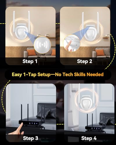 Image of 2026 Upgraded WiFi Extender High-Speed Wireless Internet Repeater with Ethernet Port, 15X Faster Signal Amplifier, Works with 99% Router
