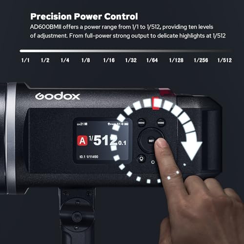 Image of Godox AD600BM II Upgraded Outdoor Flash Strobe GN87 600W, 2.4G Wireless,1Tap Sync with X3 Trigger, 40W LED Modeling Lamp 0.01-1.9s Recycle 1 /8000s HSS, Compatible with Canon /Nikon /Sony /More