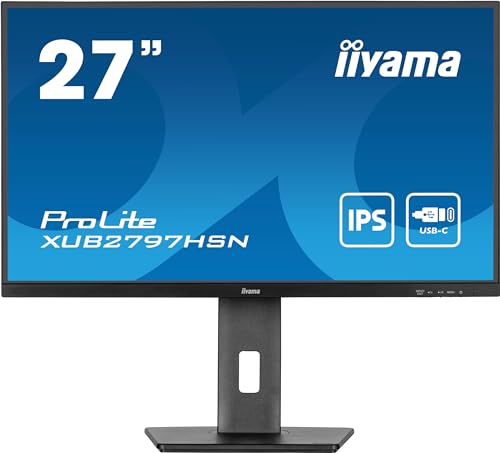 iiyama Ecran 27'' Ultra Mince Noir IPS 1920x1080 100Hz 1ms 250 CD/m² 1xHDMI 1xDP 1xUSB-C 1xUSB-C Dock 3xUSB-HUB 15cm Pied réglable + Pivot TCO iiyama Ecran 27'' Ultra Mince Noir IPS 1920x1080 100Hz 1ms 250 CD/m² 1xHDMI 1xDP 1xUSB-C 1xUSB-C Dock 3xUSB-HUB 15cm Pied réglable + Pivot TCO