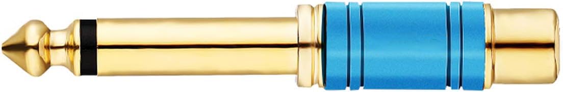 Tisino RCA to 1/4 Adapter, Gold Plated Pure Copper RCA Female to Quarter Inch Jack TS Mono Adapter Audio Connector - Multicolor 2 Pack