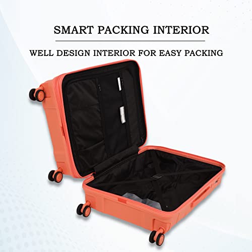 Image of it luggage Momentous Fusion Coral Large-28 inches Expandable Polypropylene Hardsided with TSA Lock & Wet Pouch Inside 8 Wheel Trolley Bag
