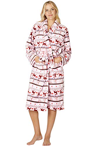 Intimo Women's Reindeer Holiday Robe #TOP29