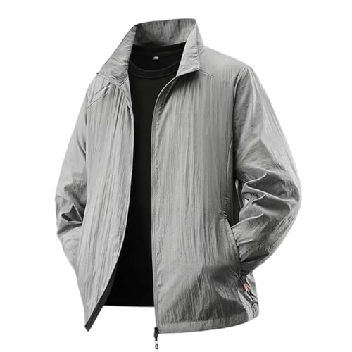 Chemisier soleil homme léger respirant veste pêche grise