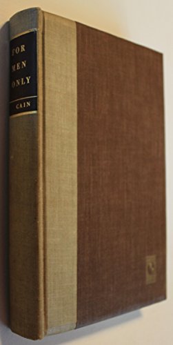 For Men Only: a collection of short stories B000H1IP6I Book Cover