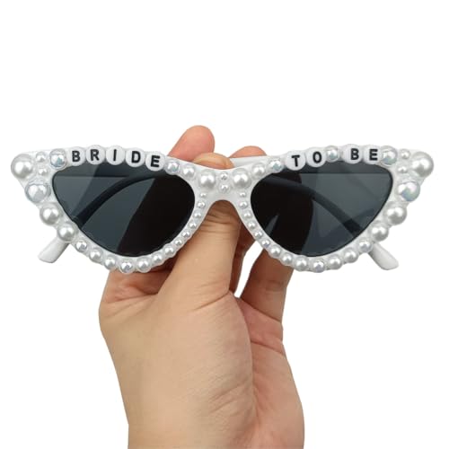 Bride Sunglasses，Bachelorette Party Sunnies, Engagement Decorations, Bride To Be Gift，Vintage Narrow Cat Eye Sunglasses3