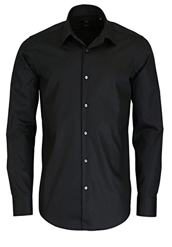 Preisvergleich Produktbild BOSS Herren Hemd Enzo Schwarz 39