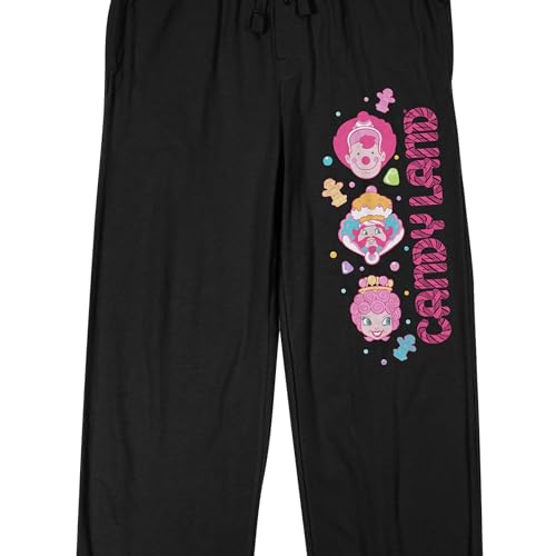 Candyland Classic Title Characters Men's Black Sleep Pajama Pants2