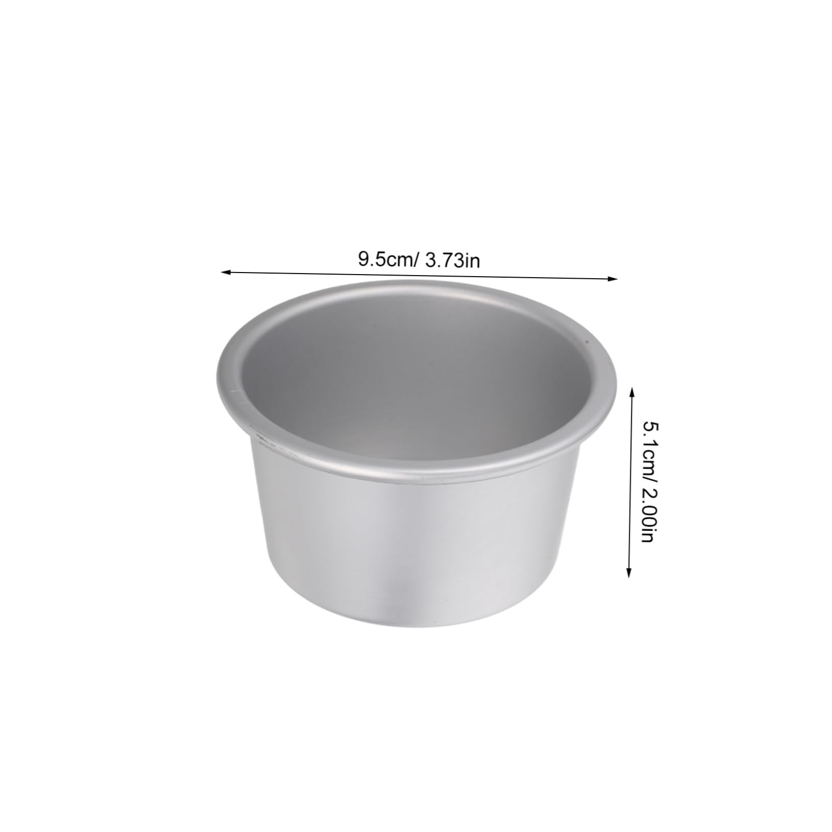 PRETYZOOM 25 Piezas Molde de pastel de aluminio sartén antiadherente bandeja para hornear pan molde para pasteles de aluminio Plata
