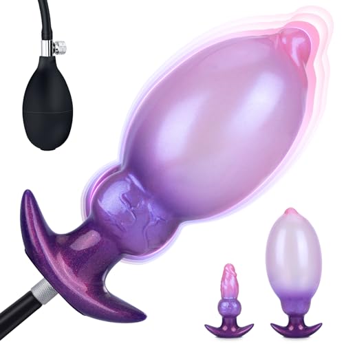 NEU 2026: Aufblasbarer Analplug mit Drehverschluss-System & verstopfungssicherem Luftkanal Verstellbarer XXL dildo Anal Plug Abnehmbare Pumpe Buttplug SM Sexspielzeug für Männer Paare Extreme