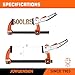 Jorgensen 8-inch Bar Clamp Set, Ratcheting Bar Clamp for Woodworking, Quick Release Gear Clamp with 600 lbs Load Limit - 2 Pack