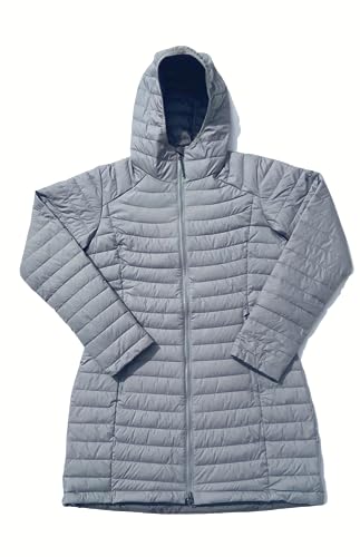 Columbia Women's White Out Mid Omni-Heat Long Hooded Jacket Coat