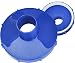 Algenschnapper Adapter universal für Bodensauger, Schraubanschluss 80 mm, 82 mm und 88 mm auf Schlauchanschluss 32 mm, blau/weiß