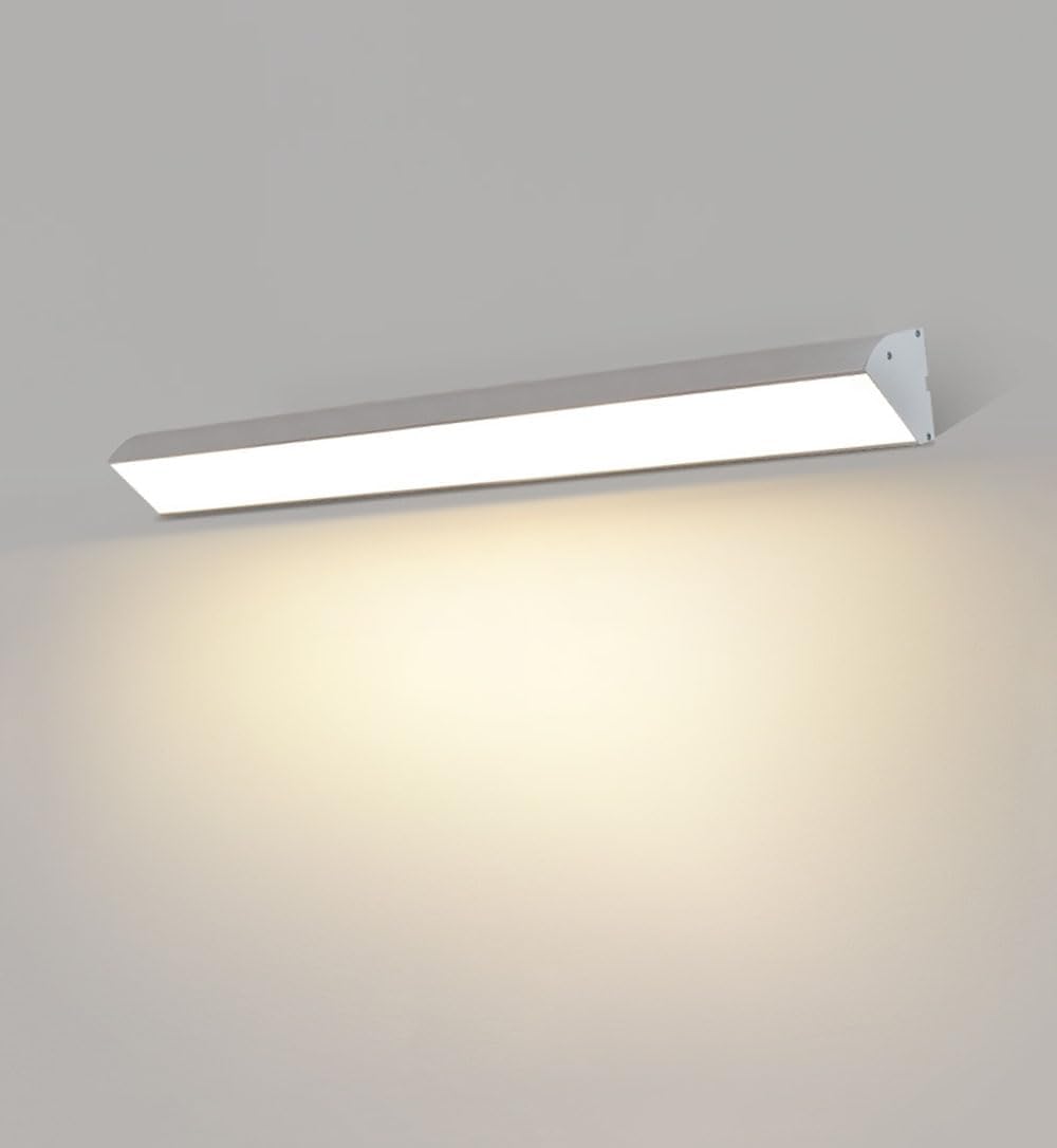 Terrasse Appliques Extérieures Imperméables Moderne LED Lampe de jardin Noir Lamp murale Aluminium Barre Lumineuse Extérieure 3000K pour Chambre Salon Salle de Bain éclairage Extérieur (White,60cm)