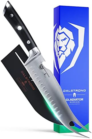 Dalstrong BBQ Pitmaster & Meat Knife – 8 inch – Gladiator Series Elite – Forged High Carbon German Steel – Forked Tip & Bottle Opener – G10 Handle – Sheath – Slicing Kitchen Knife – NSF Certified Dalstrong BBQ Pitmaster & Meat Knife – 8 inch – Gladiator Series Elite – Forged High Carbon German Steel – Forked Tip & Bottle Opener – G10 Handle – Sheath – Slicing Kitchen Knife – NSF Certified